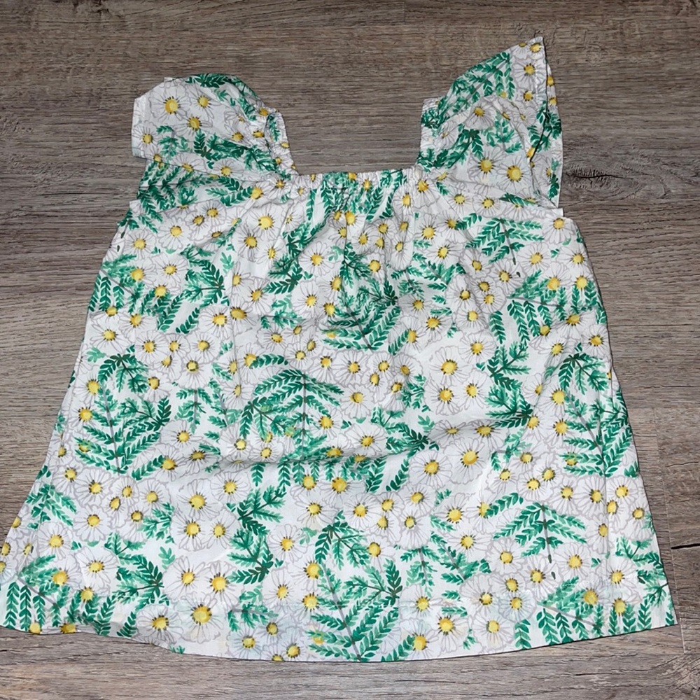 Gymboree Daisy Fern blouse top size 3 XXS